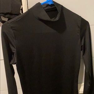 Long sleeve dress with slit